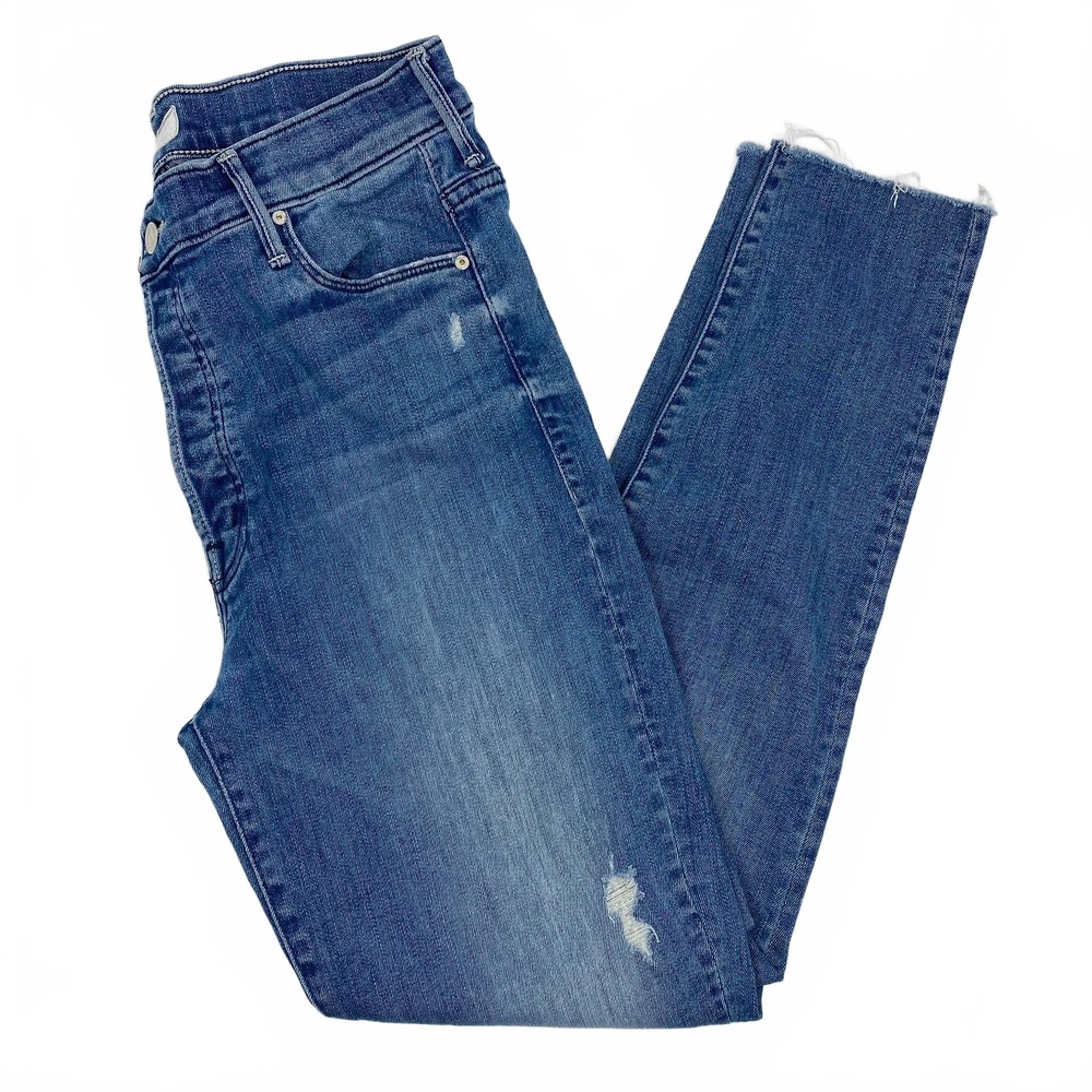 MOTHER Light Wash Stunner Ankle Fray Distressed Jeans | Women’s Regular 30